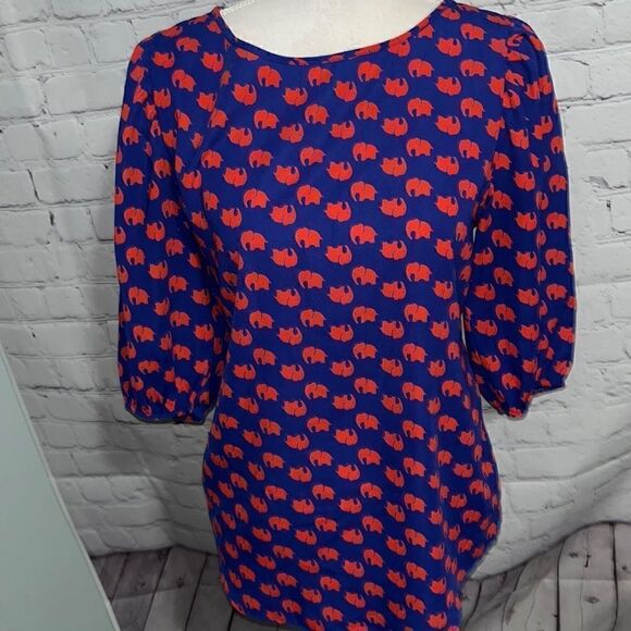 Everly elephant Blouse - S - Picture 1 of 5
